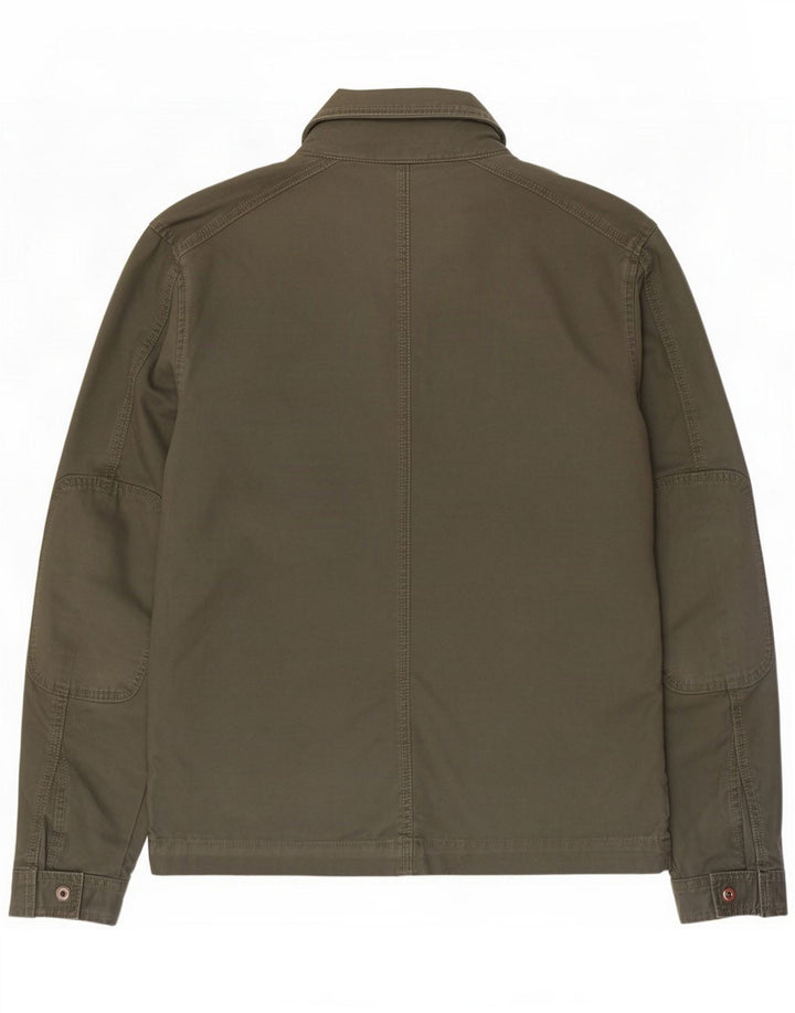 Marks & Spencer Mens Utility Jacket UK 36 Small Green Cotton