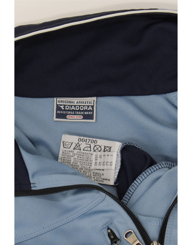 DIADORA Mens Full Tracksuit UK 40 Medium  Blue Colourblock Polyester Vintage Diadora and Second-Hand Diadora from Messina Hembry 
