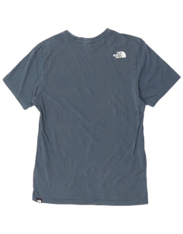 The North Face Mens T-Shirt Top Medium Blue Cotton