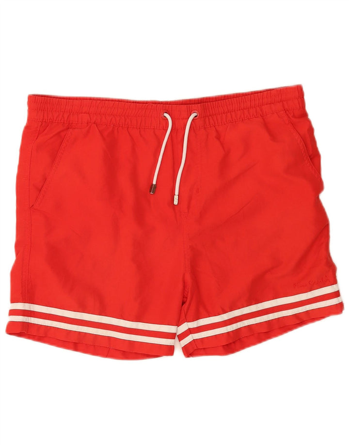 Pierre Cardin Mens Swimming Shorts Small Red Polyester
