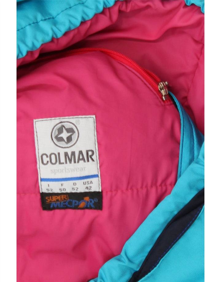 Colmar Mens Ski Jacket IT 52 Large Blue Colourblock Polyamide