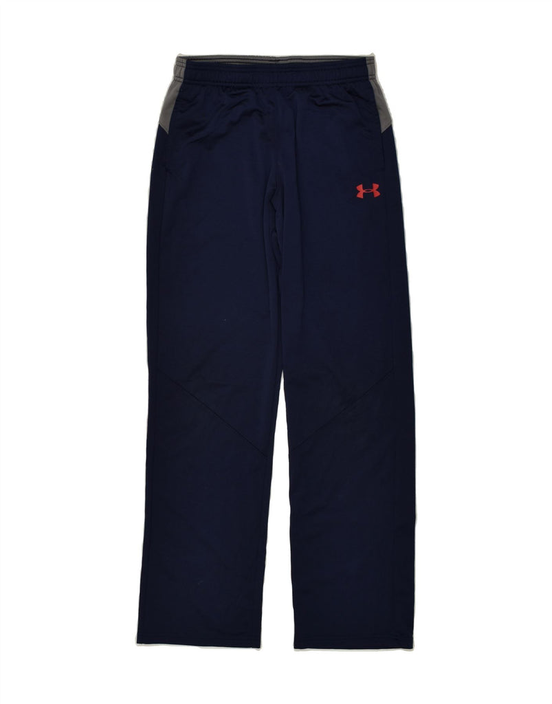 UNDER ARMOUR Boys Graphic Tracksuit Trousers 14-15 Years Navy Blue | Vintage Under Armour | Thrift | Second-Hand Under Armour | Used Clothing | Messina Hembry 