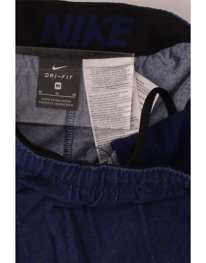 NIKE Mens Dri Fit Sport Shorts Medium Blue Cotton Vintage Nike and Second-Hand Nike from Messina Hembry 