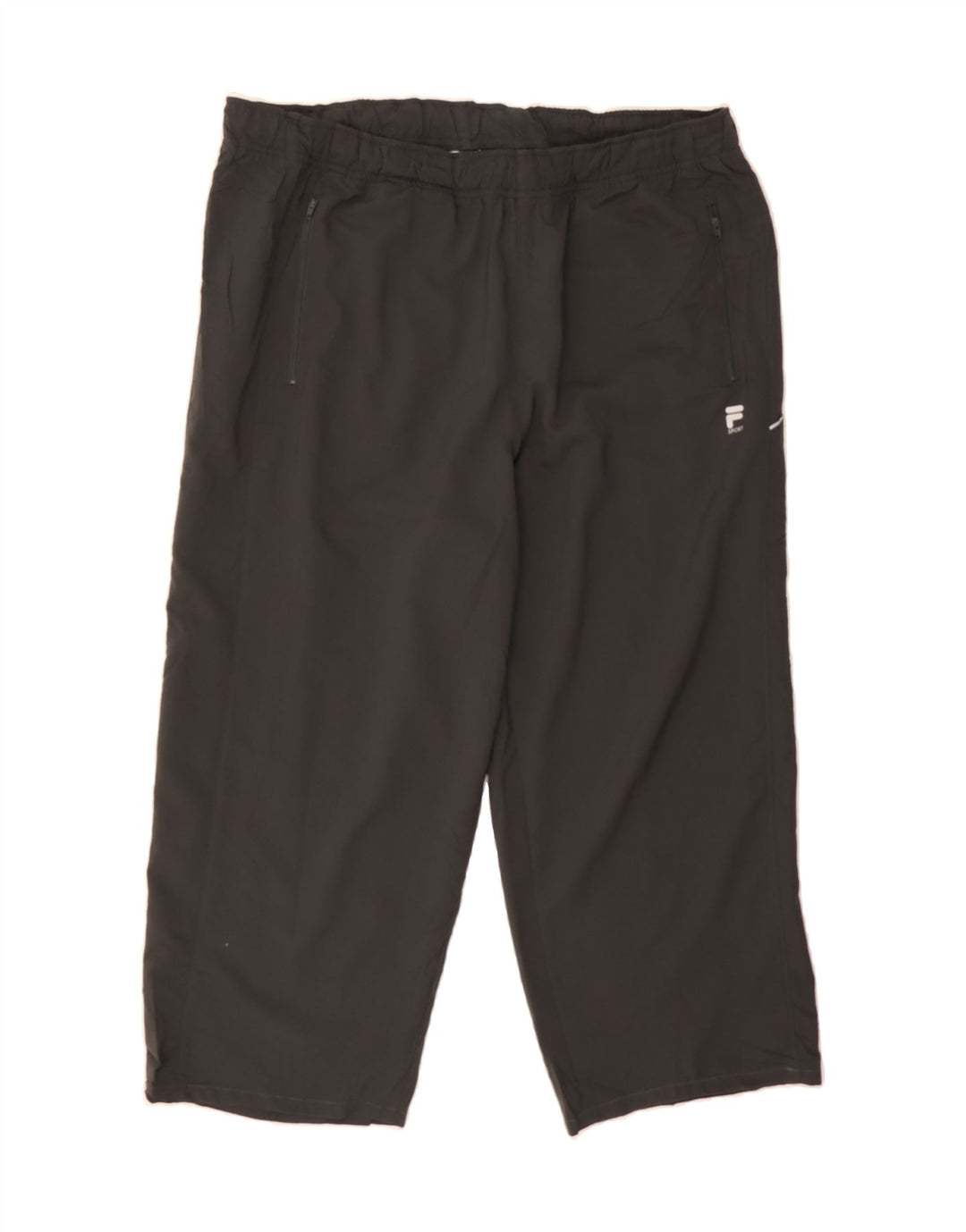 FILA Mens Crop Tracksuit Trousers Large  Grey Polyester Vintage Fila and Second-Hand Fila from Messina Hembry 