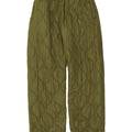 Topshop Womens Quilted Trousers XS W25 L30 Green Polyester