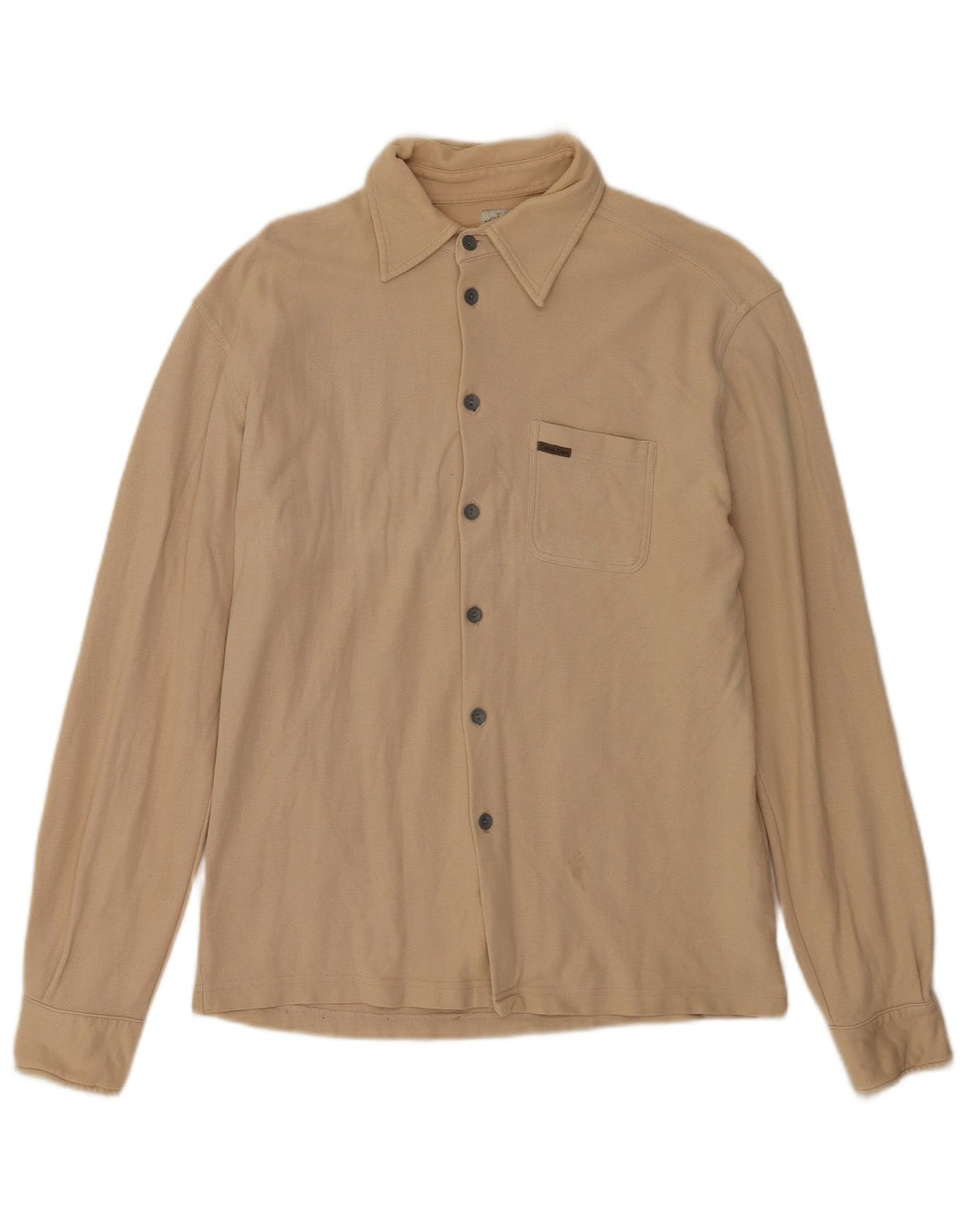 Calvin Klein Jeans Mens Shirt Large Beige
