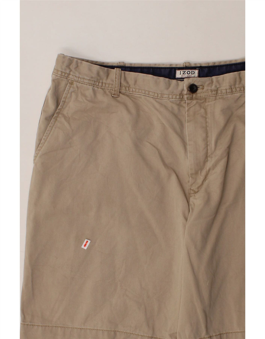 IZOD Mens Chino Shorts W40 XL Beige Cotton Vintage Izod and Second-Hand Izod from Messina Hembry 