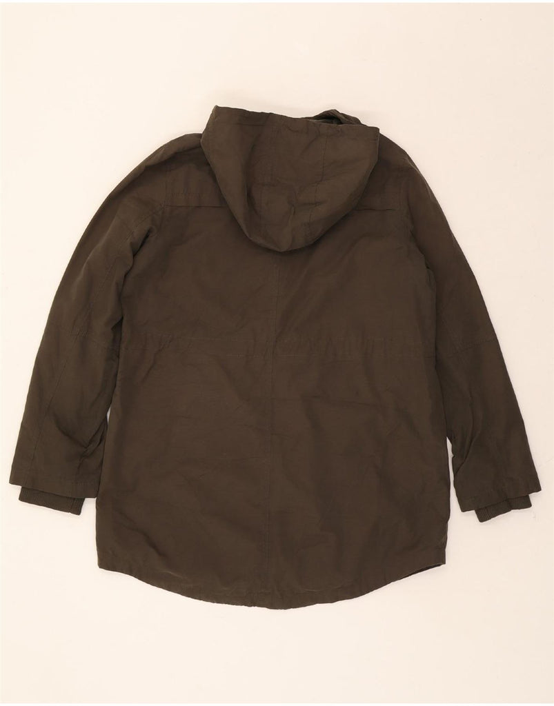OASIS Womens Hooded Parka Jacket UK 16 Large Brown Polyester Vintage Oasis and Second-Hand Oasis from Messina Hembry 