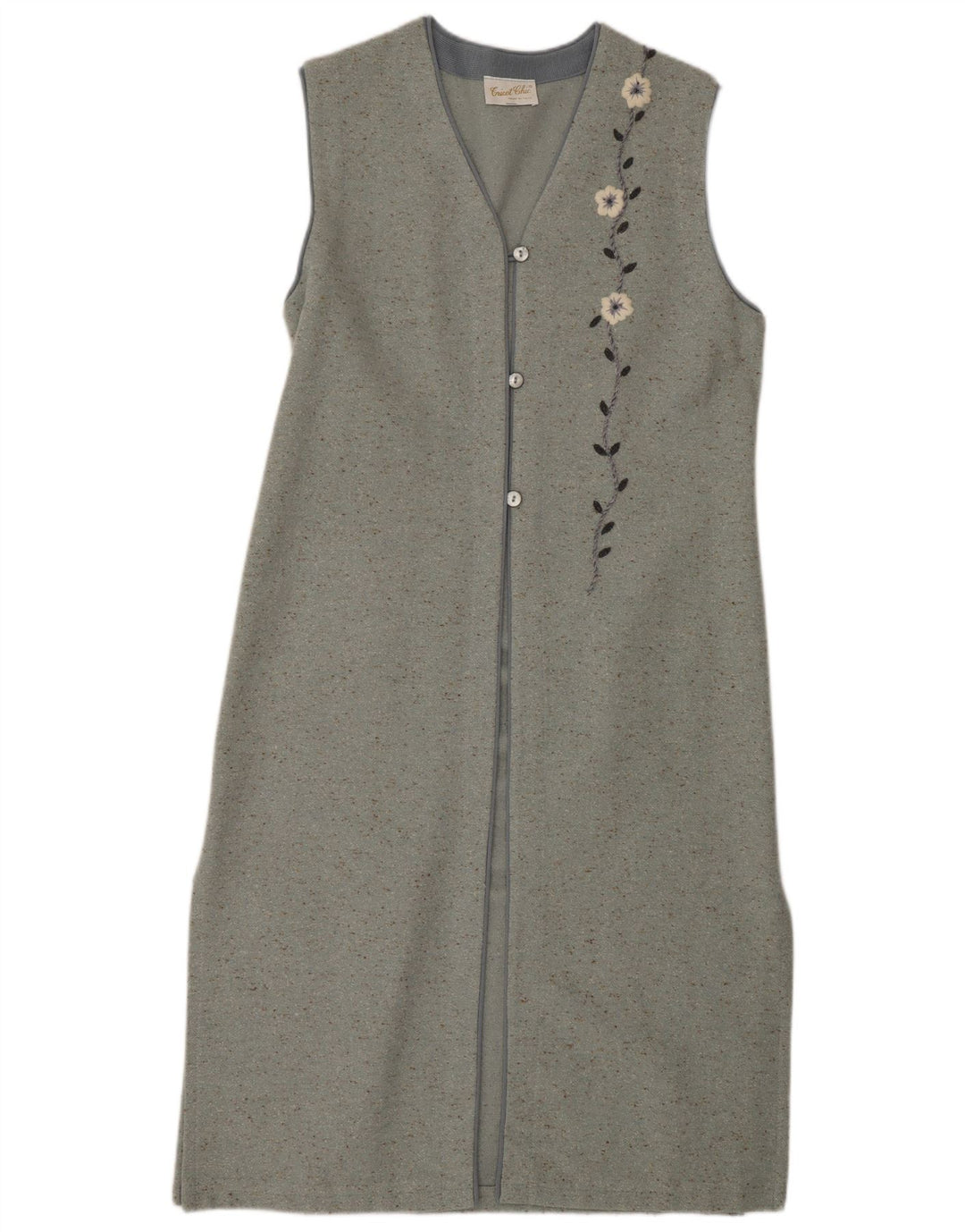 Tricot Chic Womens Sleeveless Maxi Dress UK 14 Medium Grey Flecked