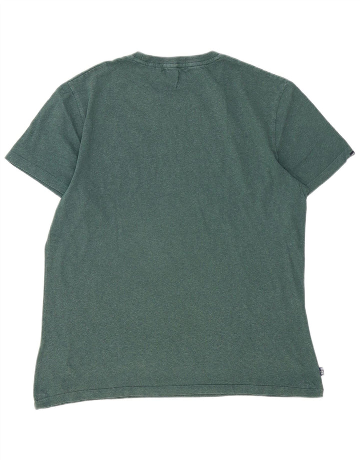 Superdry Mens T-Shirt Top XL Green Cotton