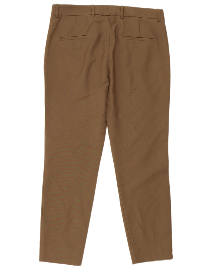 Zara Womens Slim Chino Trousers EU 40 Medium W30 L28 Khaki