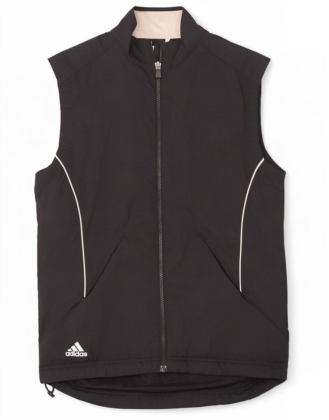 Adidas Mens Clima Proof Sleeveless Tracksuit Top Jacket Small Black