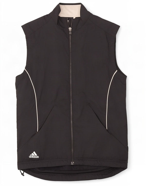 Adidas Mens Clima Proof Sleeveless Tracksuit Top Jacket Small Black