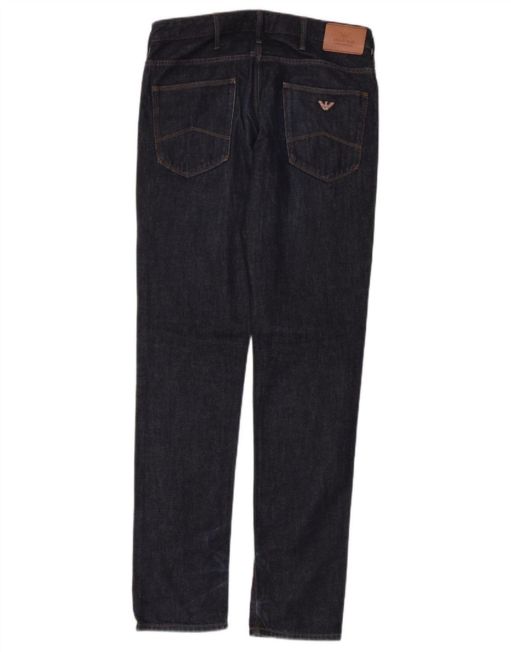 Armani Womens Slim Jeans W31 L34 Navy Blue Cotton