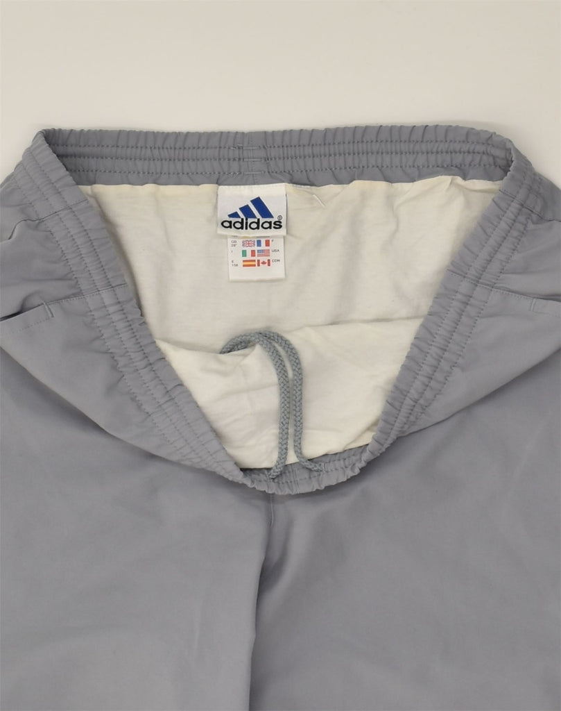 ADIDAS Mens Sport Shorts W28 Small Grey Polyester | Vintage Adidas | Thrift | Second-Hand Adidas | Used Clothing | Messina Hembry 