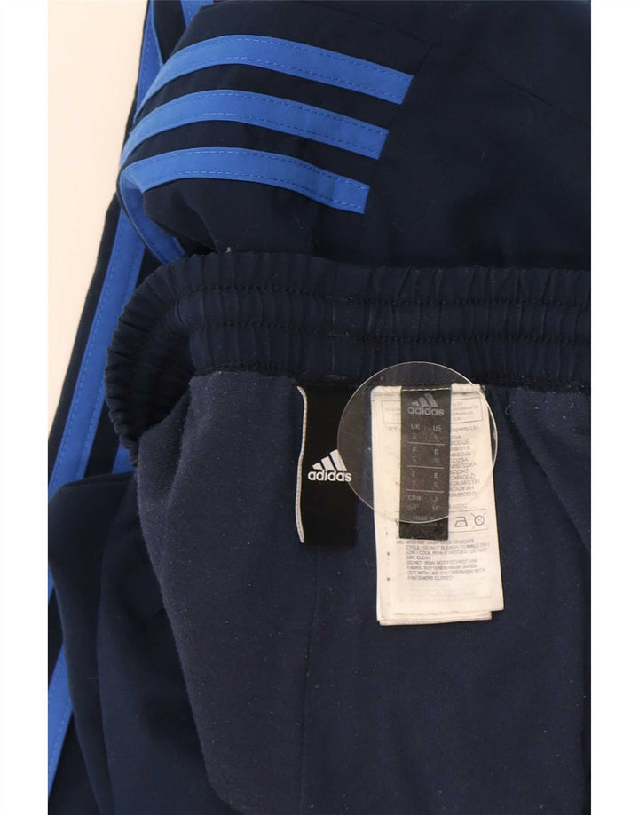Adidas Mens Tracksuit Trousers Joggers Small Navy Blue Polyester