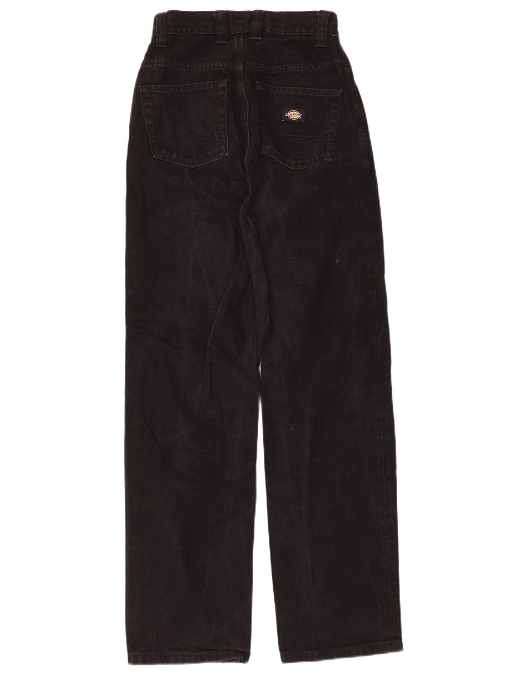 DICKIES Womens High Waist Jeans W25 L30 Black Cotton