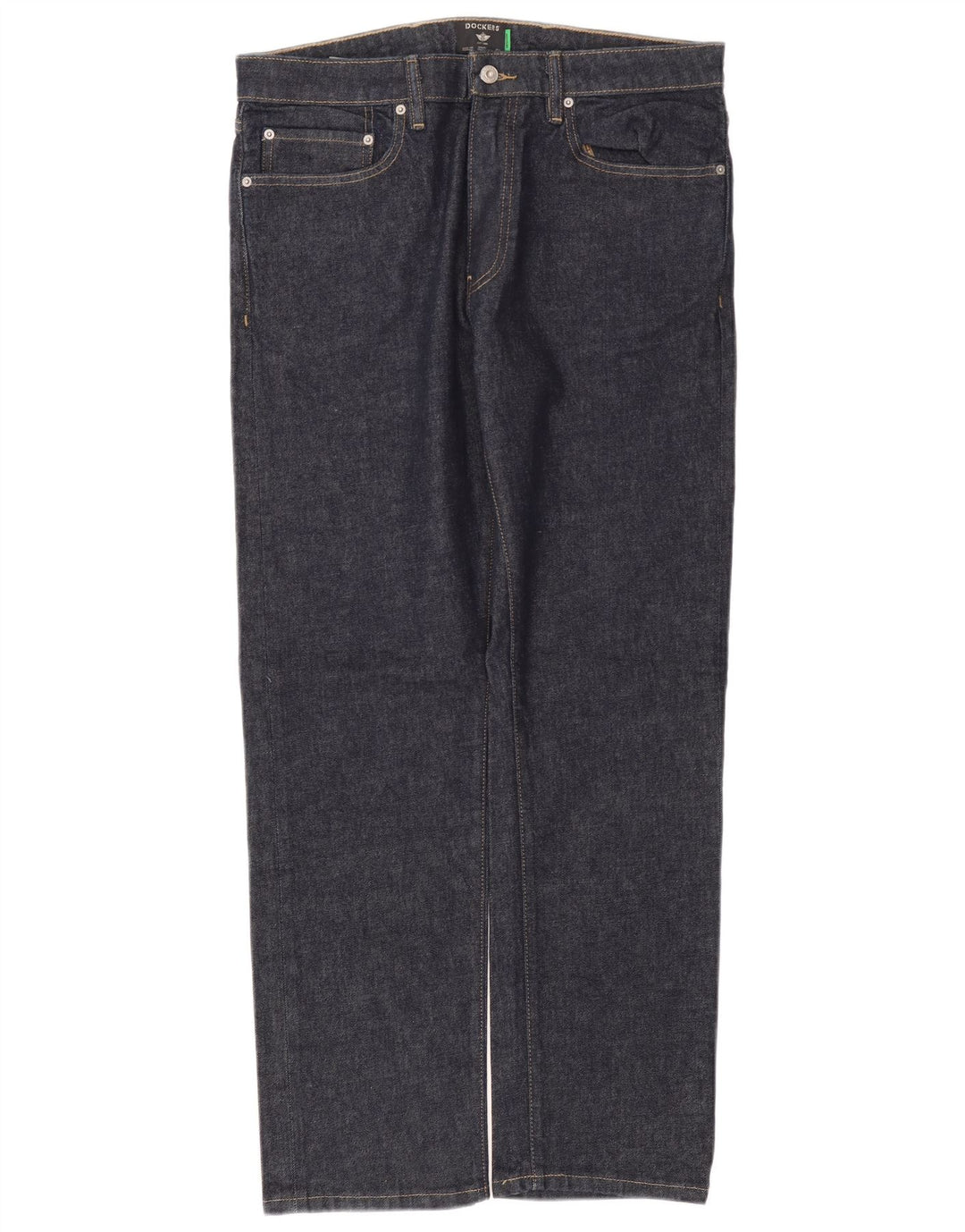 Dockers Mens Slim Jeans W34 L32 Navy Blue Cotton
