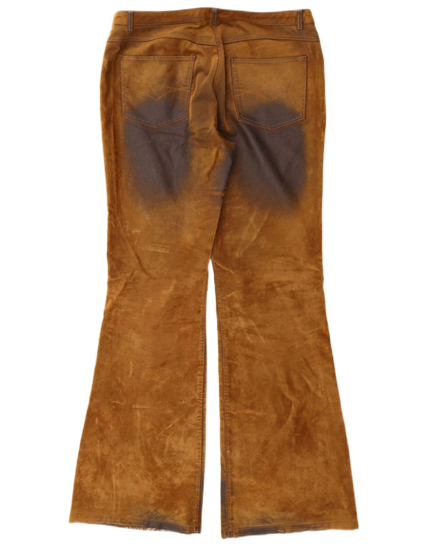 Tom Tailor Womens Angie Trousers UK 16 Large W34 L34 Beige Colourblock