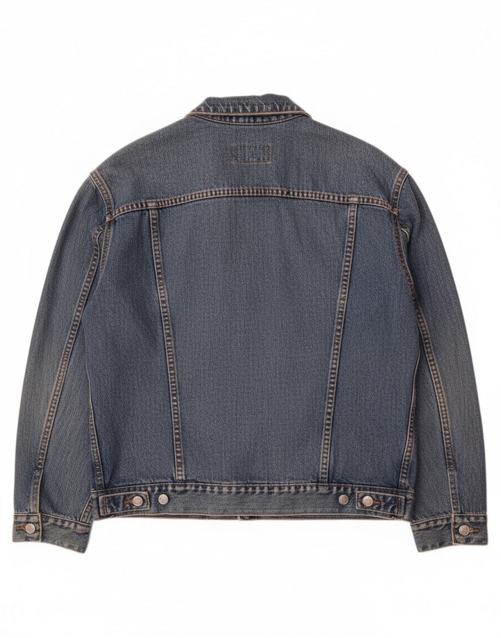CARRERA Mens Denim Jacket UK 40 Large Blue Cotton