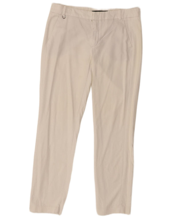 Zara Womens Slim Chino Trousers EU 36 XS W26 L27 White