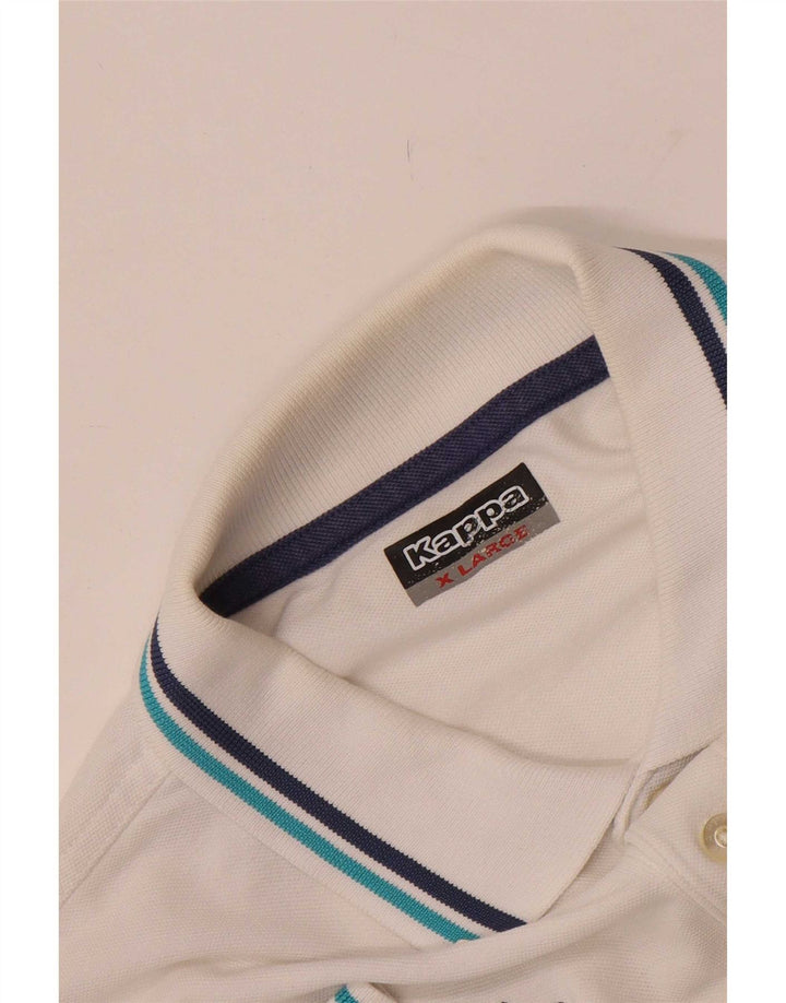 Kappa Mens Polo Shirt XL White