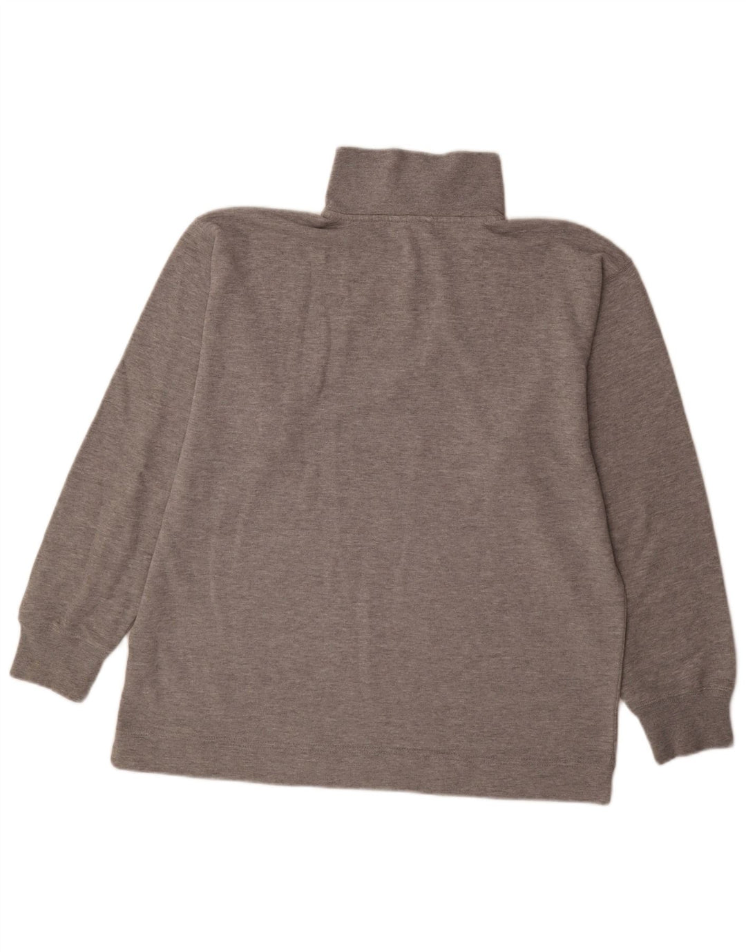 Asics Mens Zip Neck Sweatshirt Jumper Large Grey