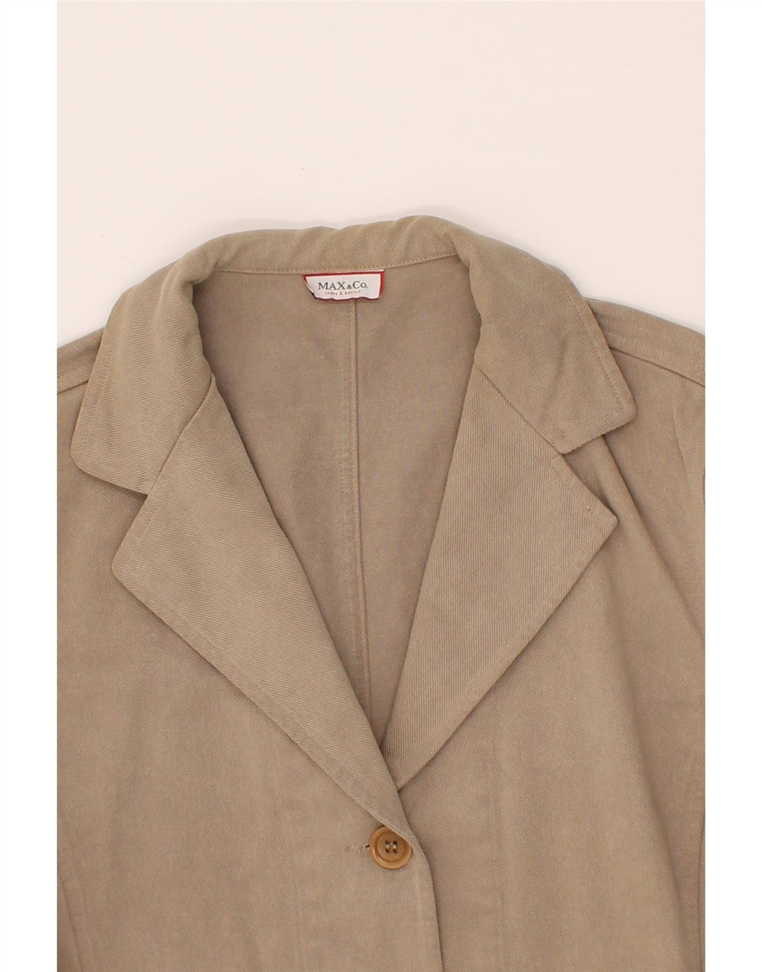 MAX & CO. Womens 3 Button Blazer Jacket UK 14 Medium Grey Vintage Max & Co. and Second-Hand Max & Co. from Messina Hembry 