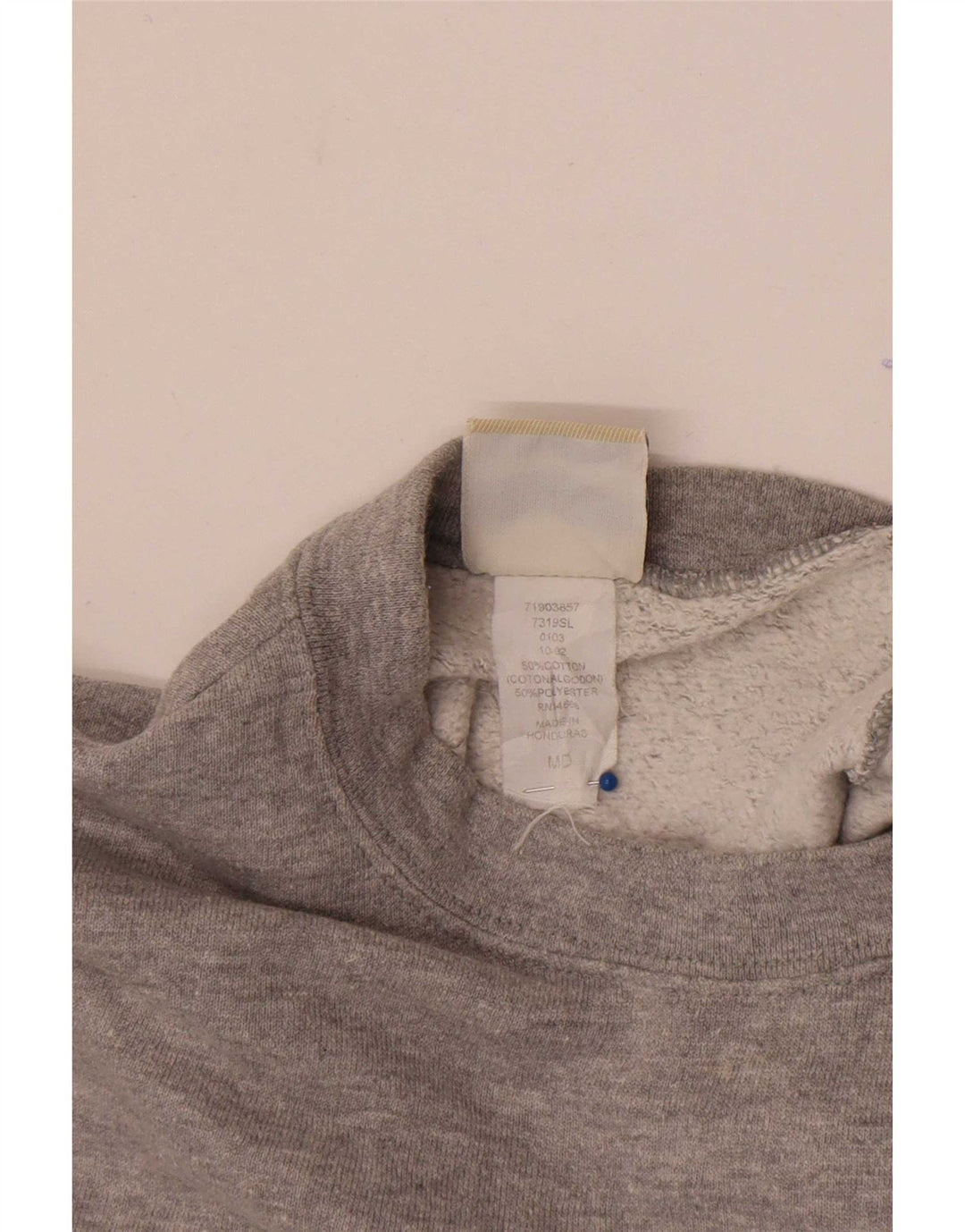 Lee Womens Sweatshirt Jumper UK 14 Medium Grey Flecked Cotton