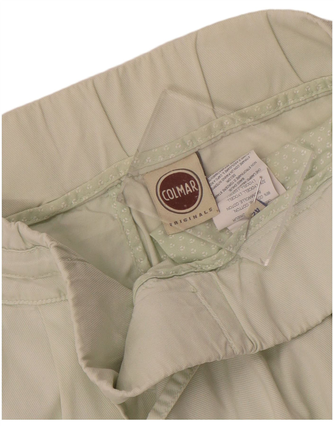 Colmar Womens Pegged Chino Trousers IT 42 Medium W34 L27 Green Cotton