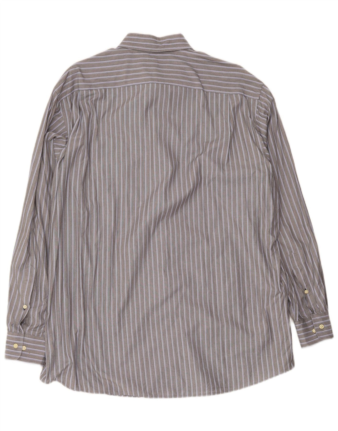 Tommy Hilfiger Mens Shirt Size 16 1/2 Large Grey Striped
