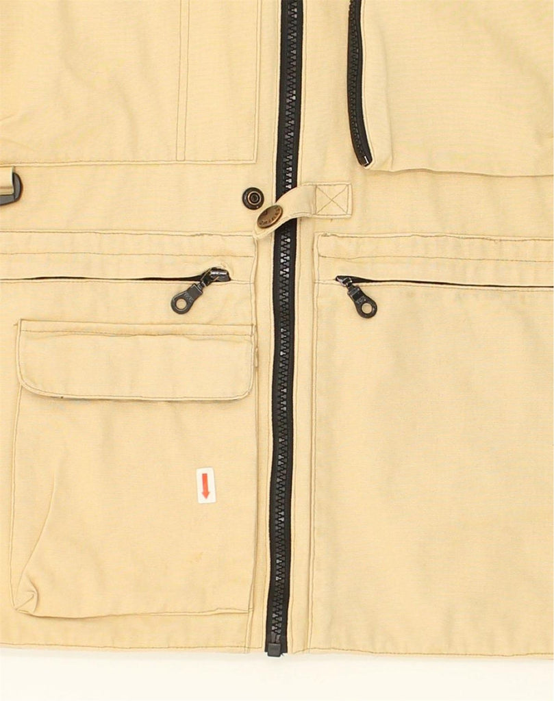 DAINESE Mens Utility Gilet UK 44 2XL Beige Cotton | Vintage Dainese | Thrift | Second-Hand Dainese | Used Clothing | Messina Hembry 