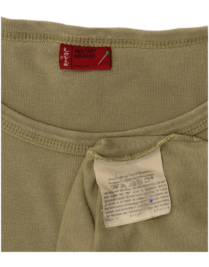 LEVI'S Mens Top Long Sleeve Medium Khaki Cotton