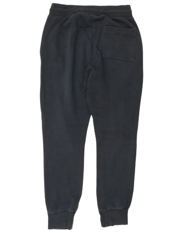 Puma Mens Tracksuit Trousers Joggers Small  Navy Blue Cotton