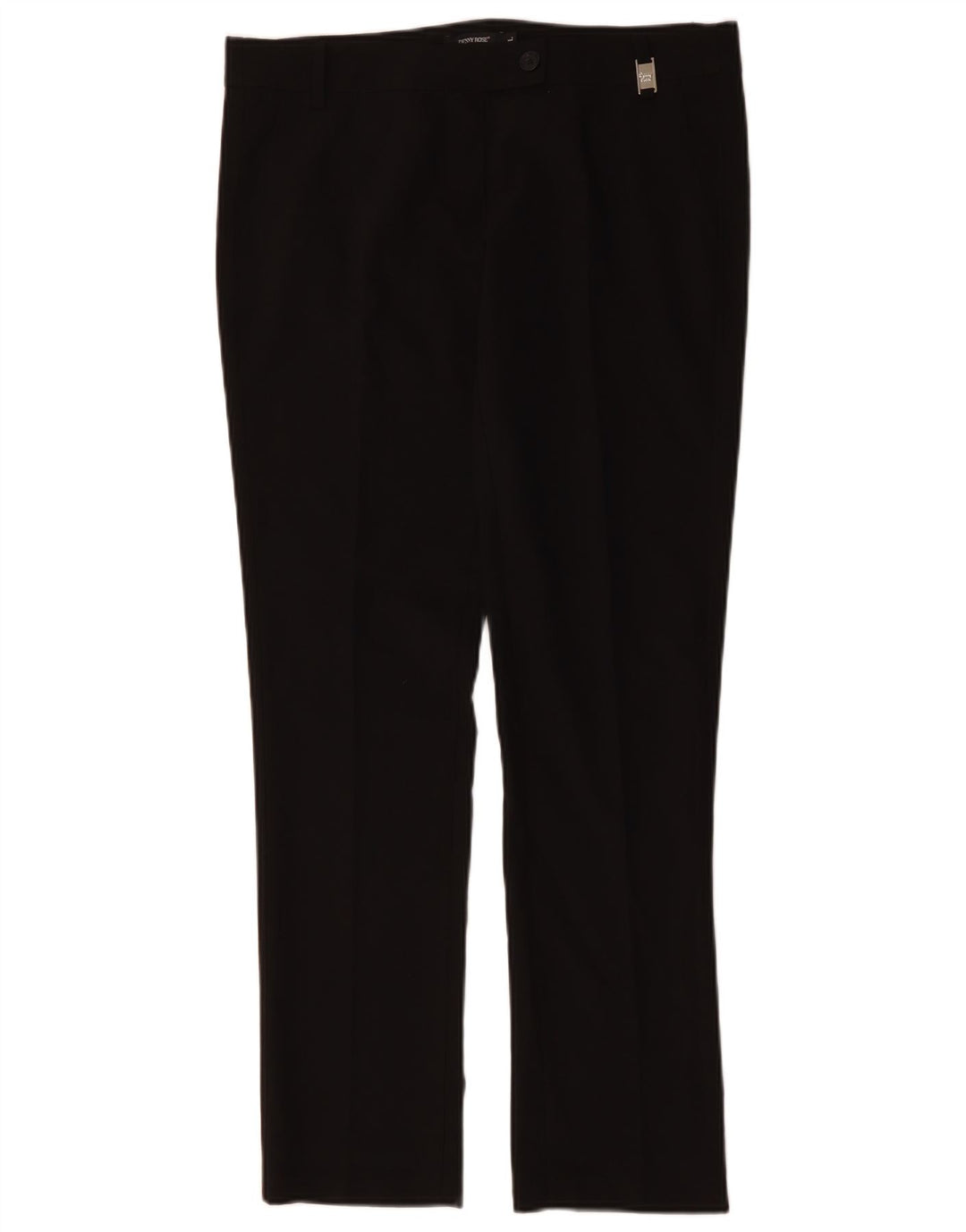 DENNY ROSE Womens Straight Suit Trousers Large W34 L32 Black Polyester