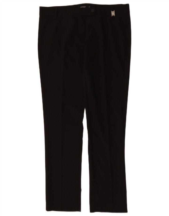 DENNY ROSE Womens Straight Suit Trousers Large W34 L32 Black Polyester