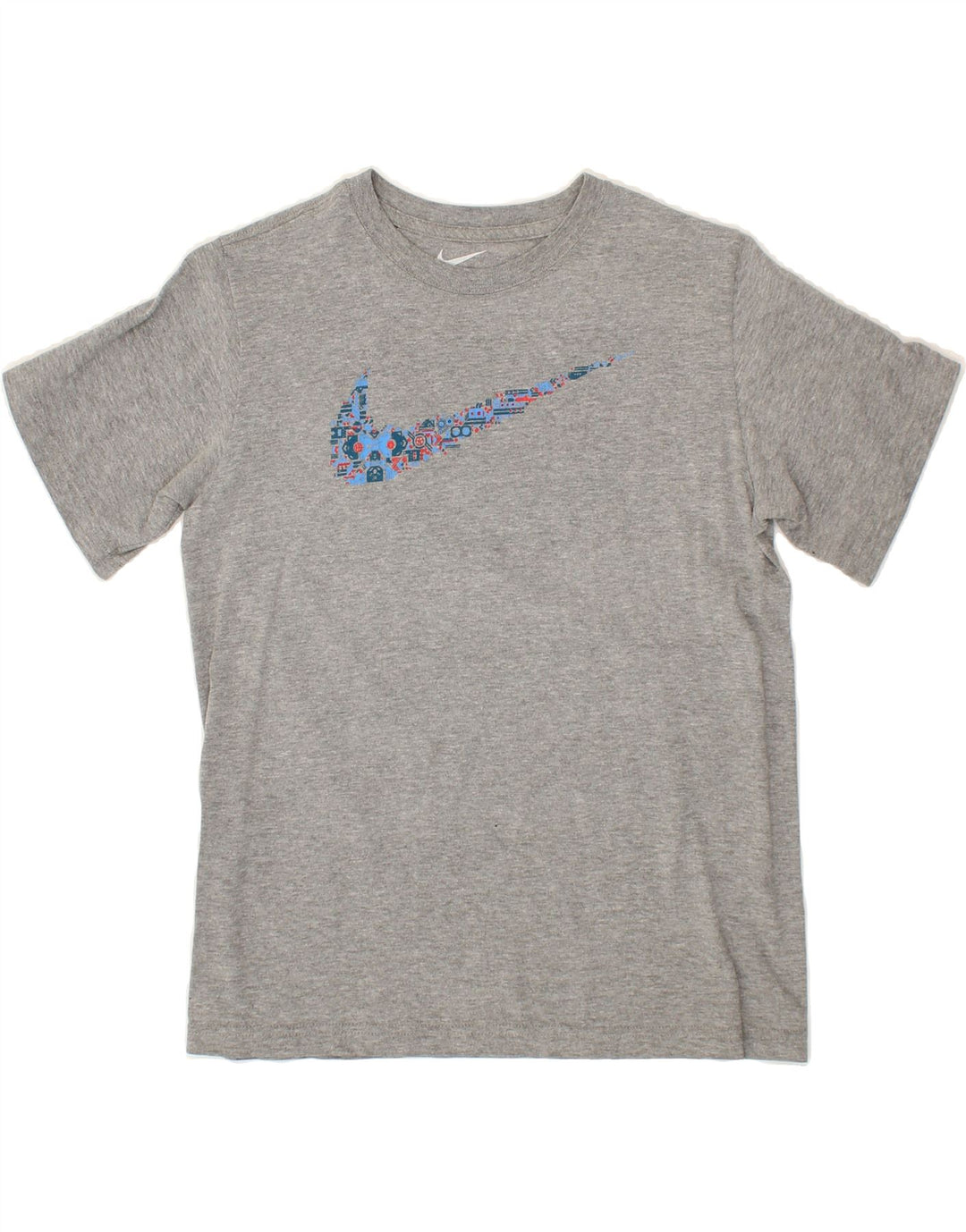 NIKE Womens Graphic T-Shirt Top UK 12 Medium Grey Cotton Vintage Nike and Second-Hand Nike from Messina Hembry 