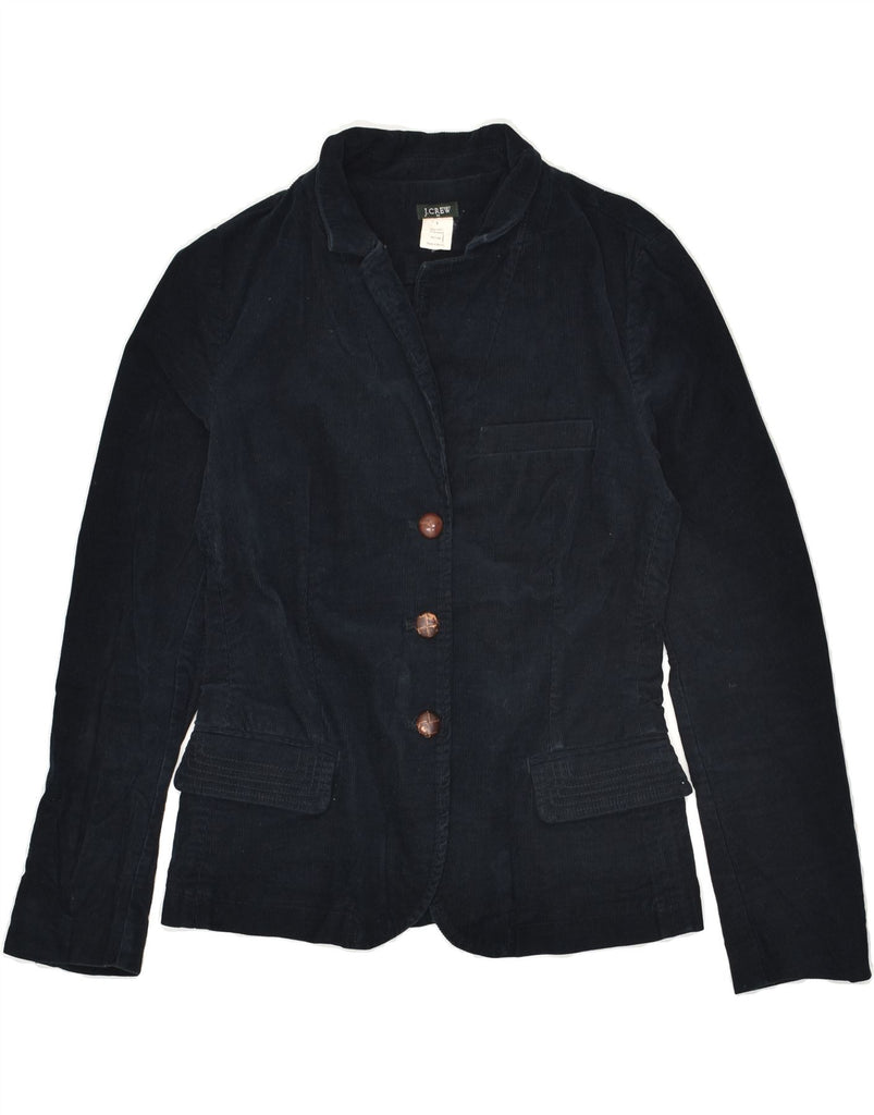 J. CREW Womens 3 Button Corduroy Blazer Jacket UK 10 Small Navy Blue | Vintage J. Crew | Thrift | Second-Hand J. Crew | Used Clothing | Messina Hembry 