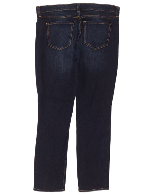 Gap Womens Droite Straight Jeans UK 12 Medium W34 L29 Navy Blue Cotton