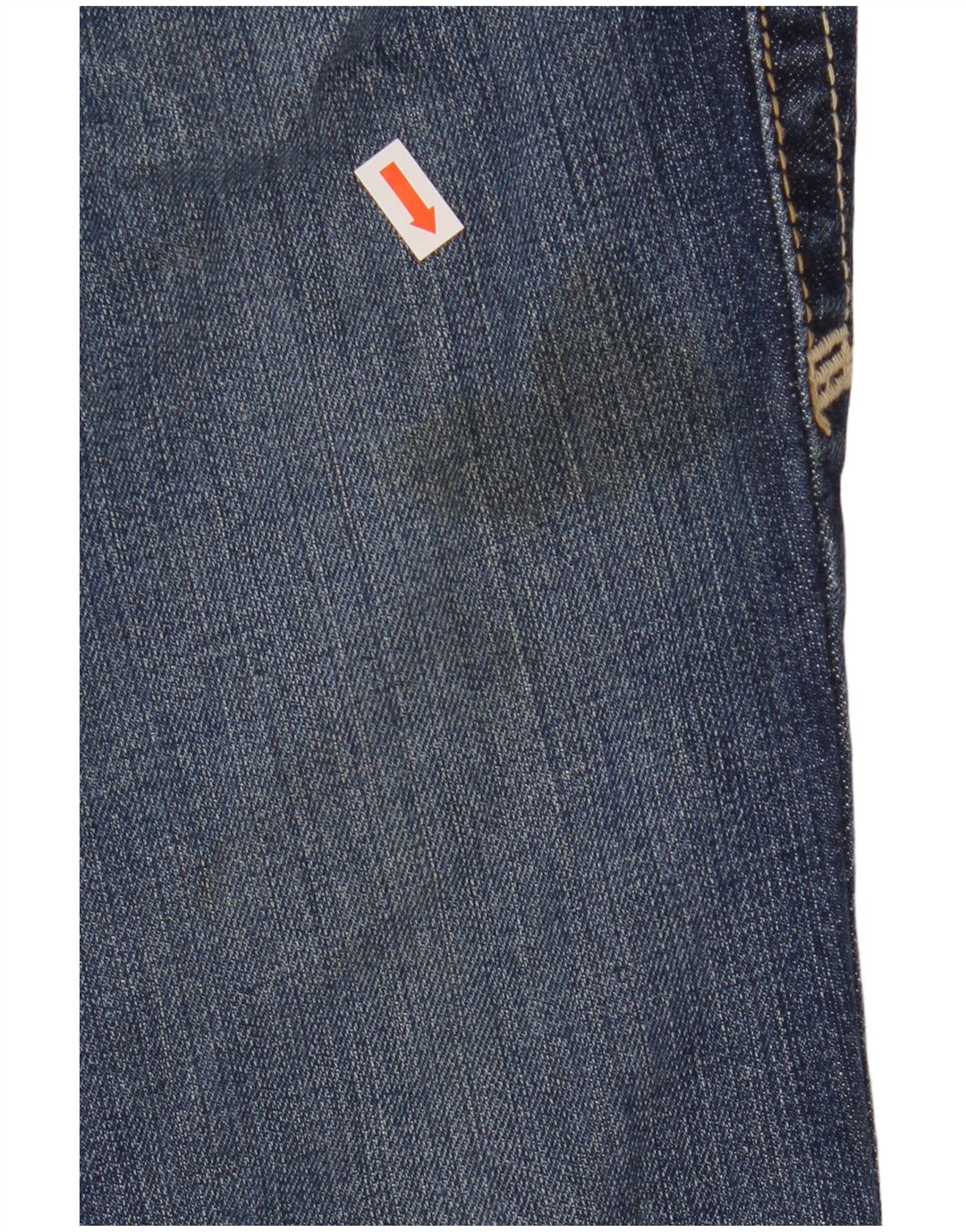 Ariat Mens Mid Rise Bootcut Jeans W29 L33 Blue Cotton
