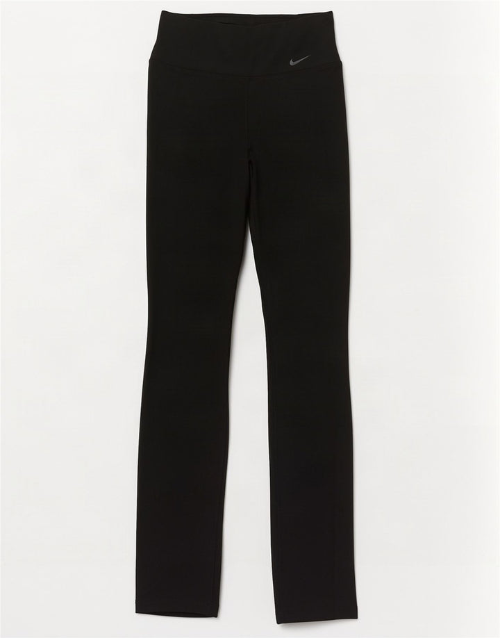 Nike Womens Dri Fit Leggings UK 4 XS Black Polyester