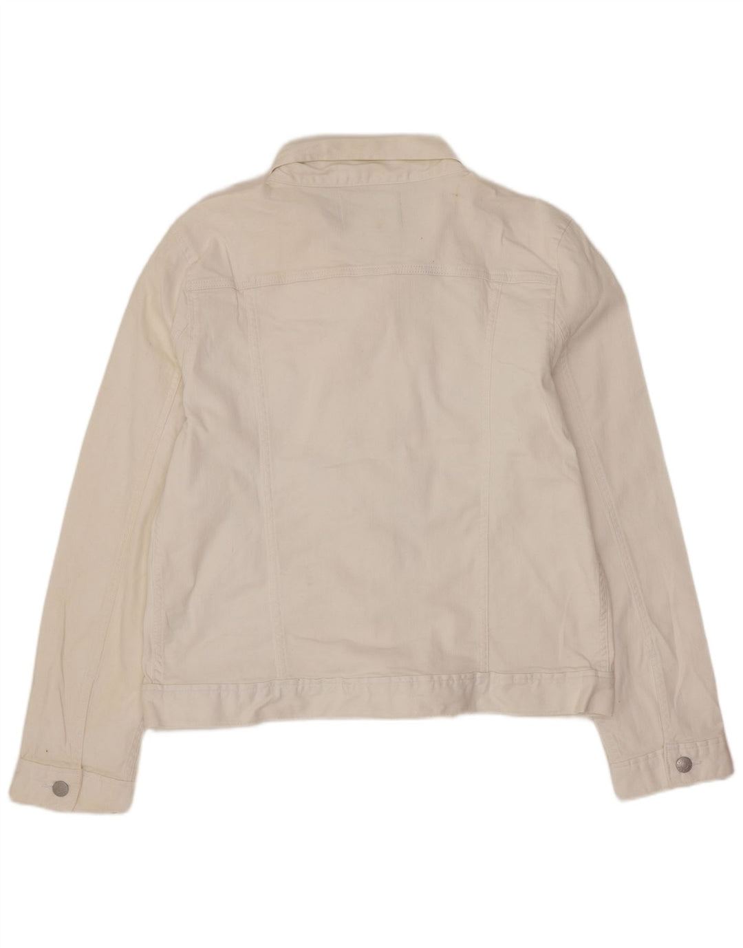 Calvin Klein Jeans Womens Denim Jacket UK 18 XL White Cotton