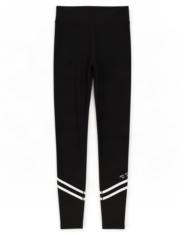 Jack Wills Womens Leggings UK 12 Medium Black