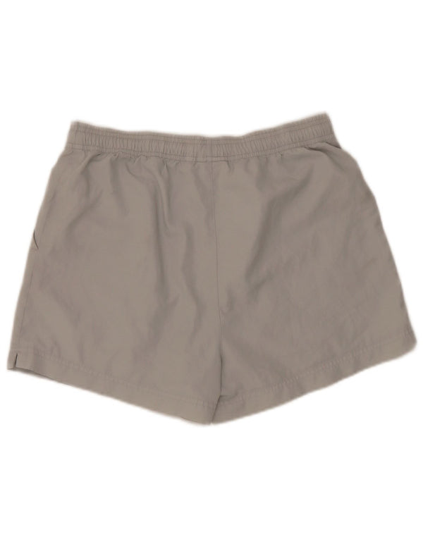 Adidas Womens Sport Shorts UK 12 Medium Grey Polyester