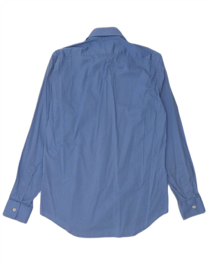 Calvin Klein Mens Shirt Size 38 15 Medium Blue Cotton