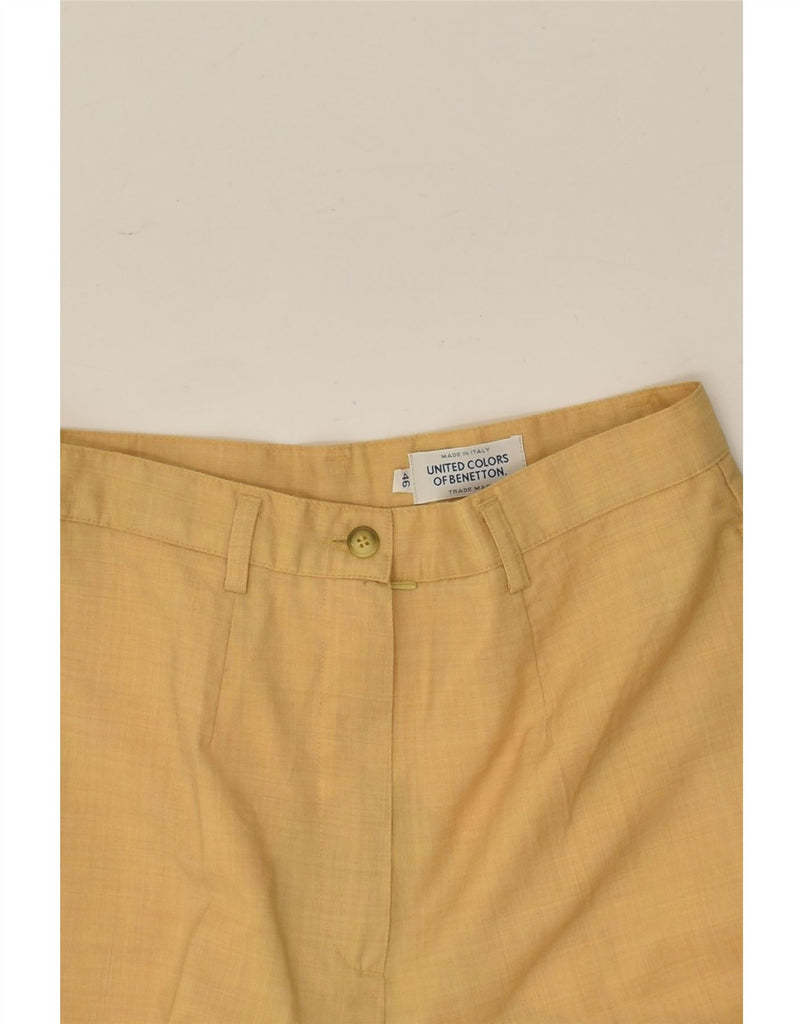 BENETTON Womens High Waist Casual Trousers IT 46 Large W28 L26 Beige | Vintage Benetton | Thrift | Second-Hand Benetton | Used Clothing | Messina Hembry 