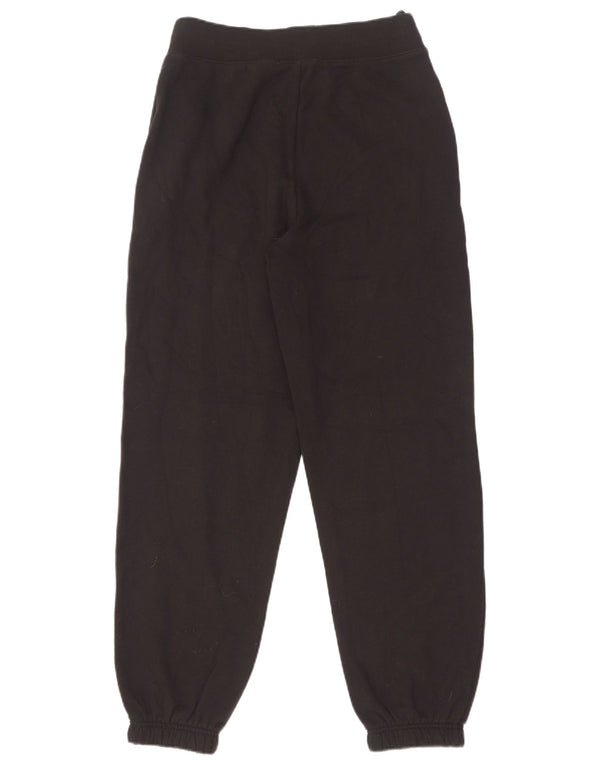 Marks & Spencer Womens Tracksuit Trousers Joggers UK 8 Small Black Cotton