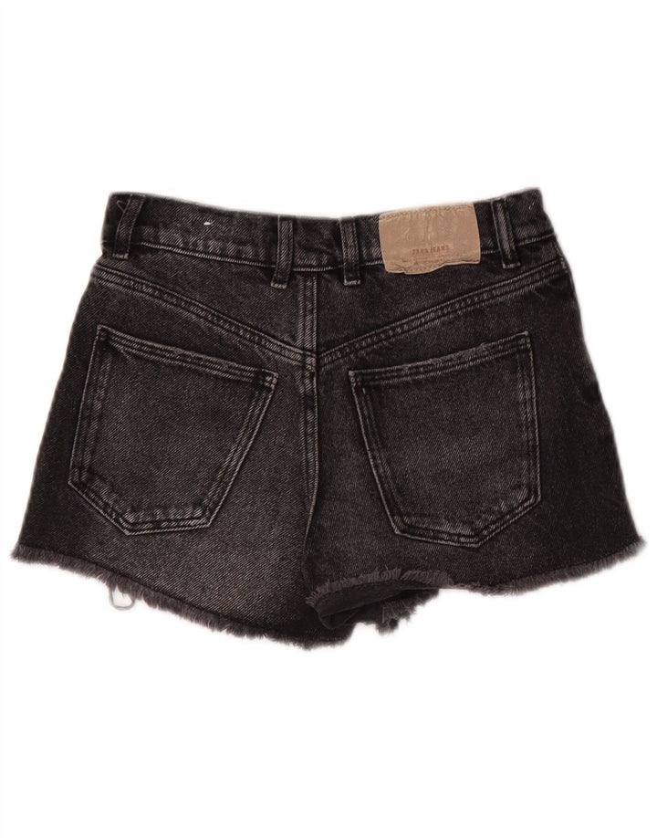 Zara Girls Denim Shorts 9-10 Years W26 Black