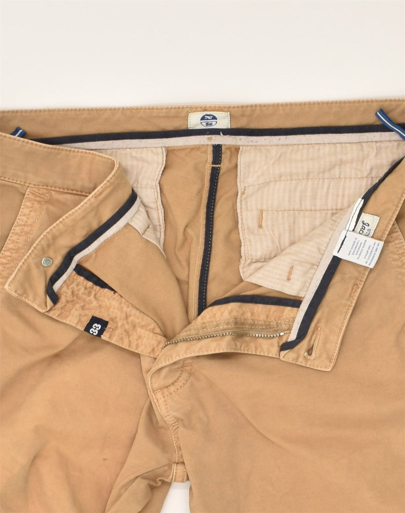 NORTH SAILS Mens Slim Chino Trousers W33 L31 Beige Cotton | Vintage North Sails | Thrift | Second-Hand North Sails | Used Clothing | Messina Hembry 