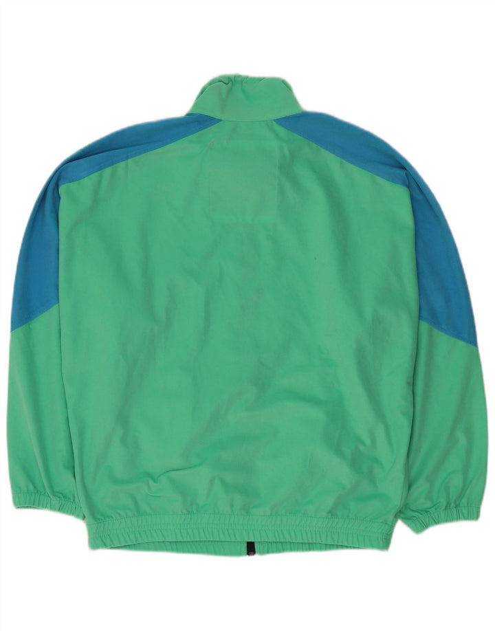 BAILO Mens Graphic Tracksuit Top Jacket Small Green Colourblock